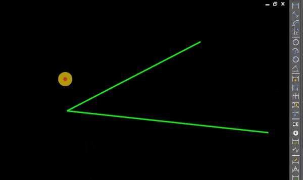 how to draw bisector of angle in autocad