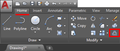 offset icon autocad
