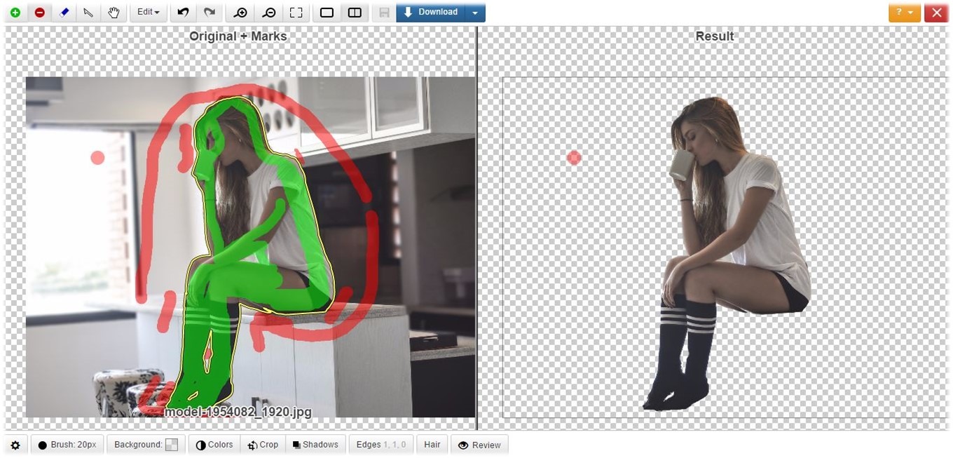 Magic clipping interface