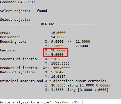 coordinates of center of mass
