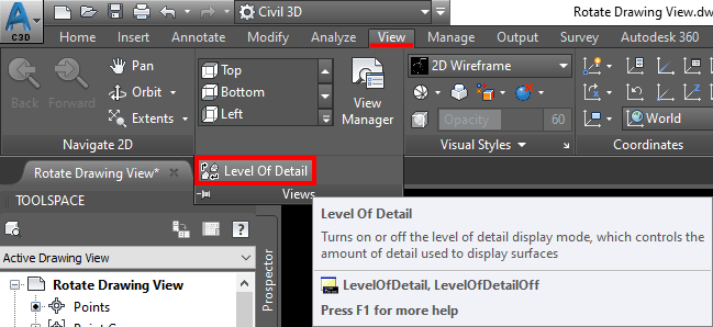 Missing Contours in Civil 3D