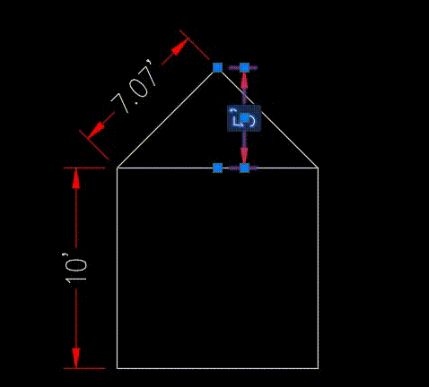 move dimension line