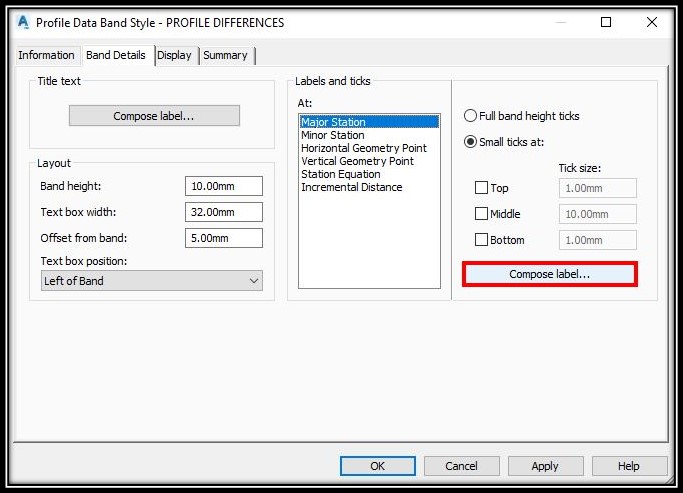 Compose labels